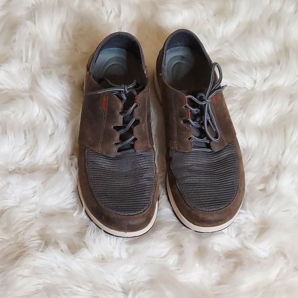 Olukai Makia Lace men's leather & textile Lace-up shoes - Picture 2 of 14